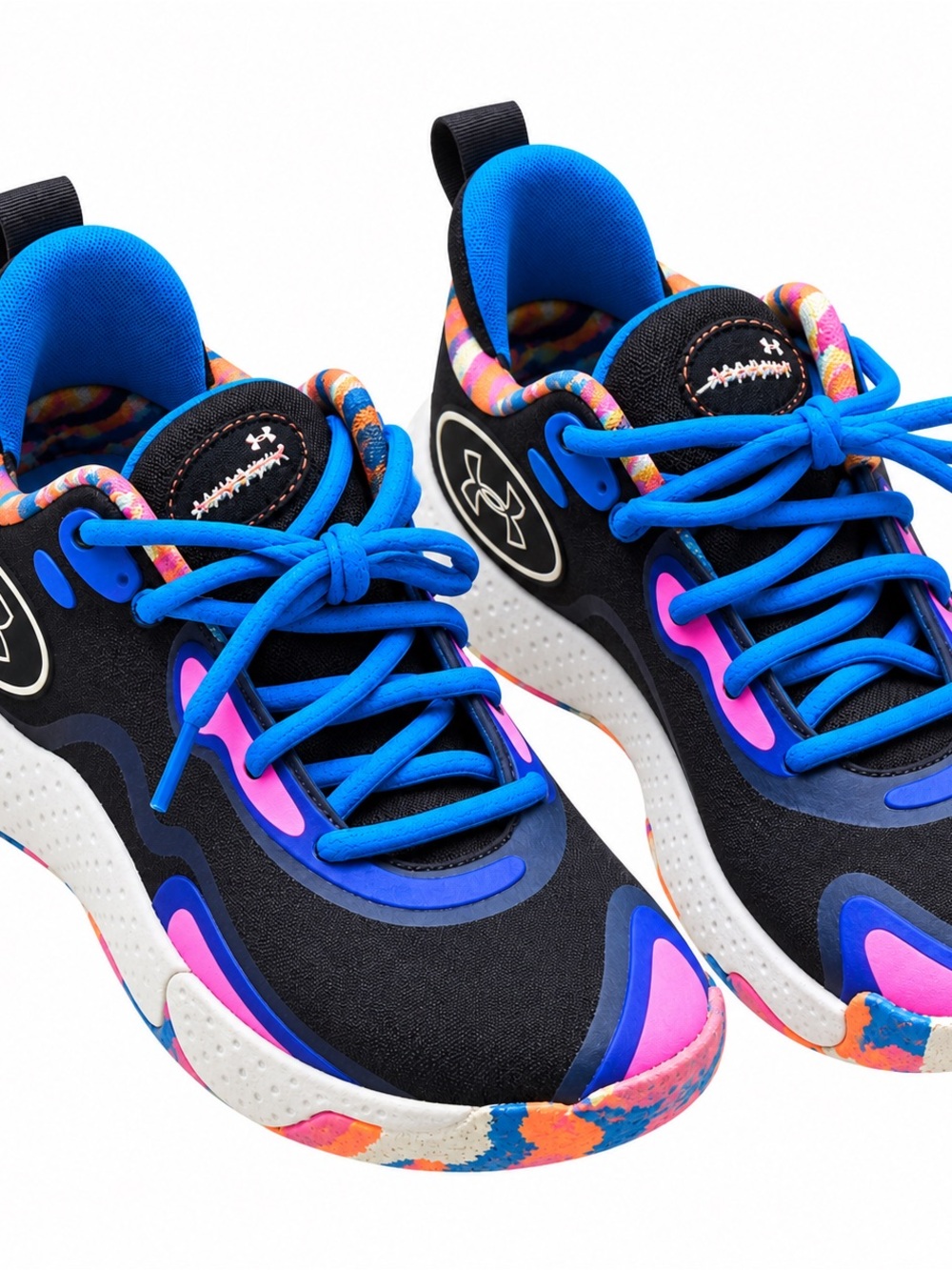 Under Armour Spawn 5 LE Limited Edition Black Pink Basketball Shoes Size 8.5